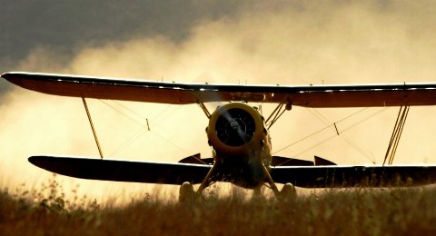 Lewa Wilderness - Plane landing