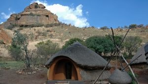 Lesotho Rundhütte